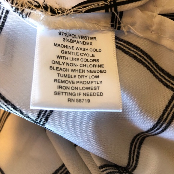 Rebecca Malone Black And White Button Top Sz Small - Picture 6 of 7